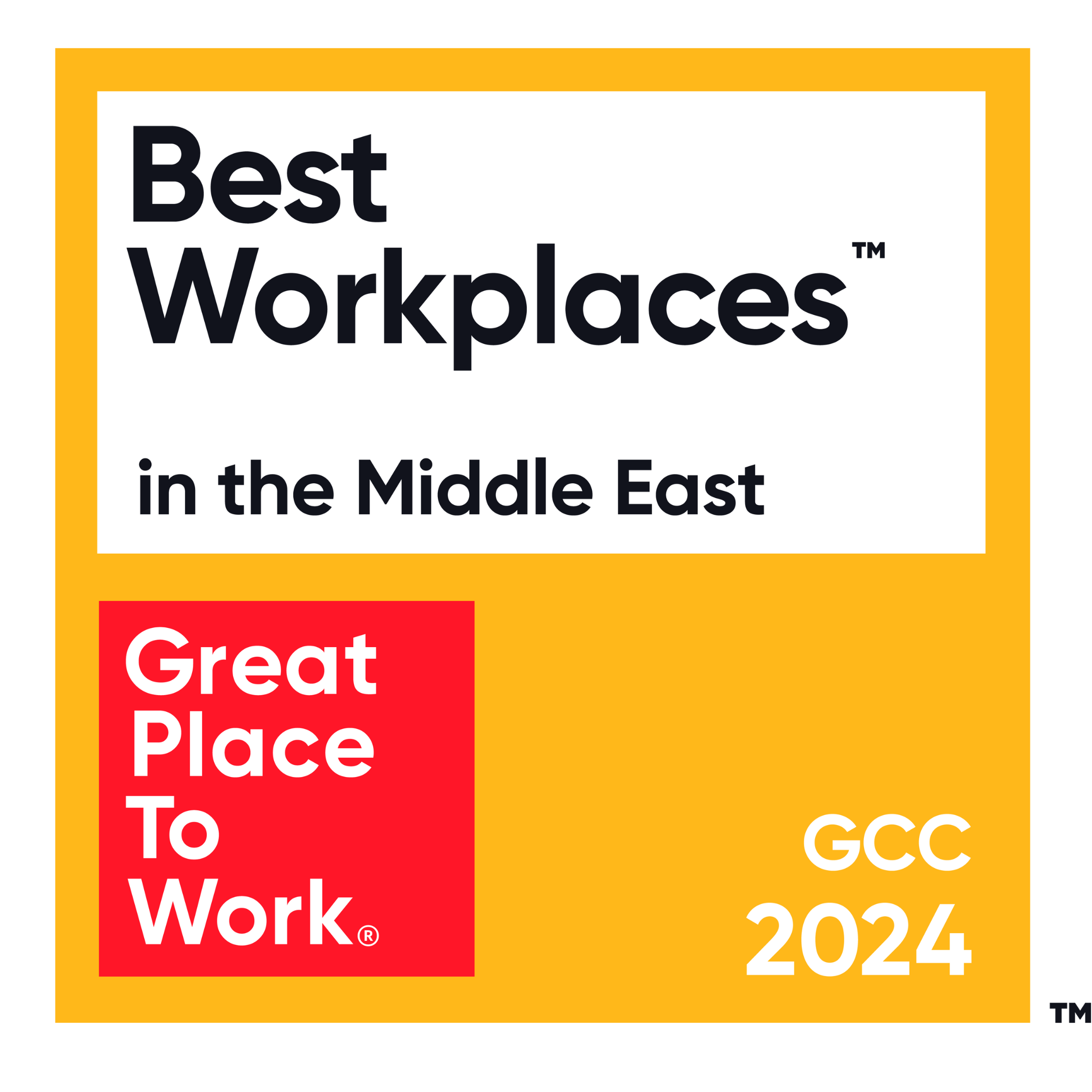 Best Workplaces in the Middle East 2024 badge